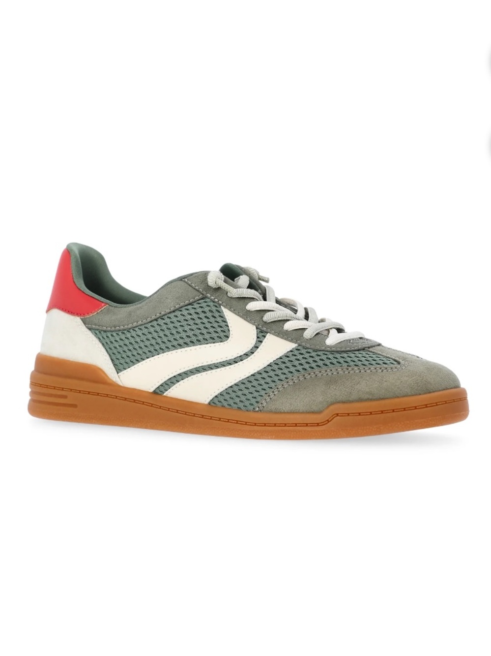 Madden NYC Green Low Profile Sneakers Mesh Retro Gum Sole Size 10 NWT